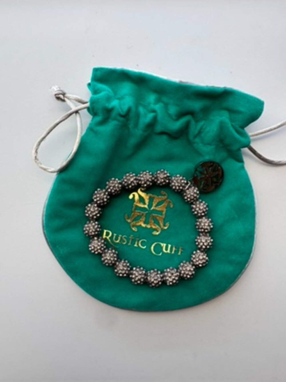 Rustic Cuff Charcoal Bracelet